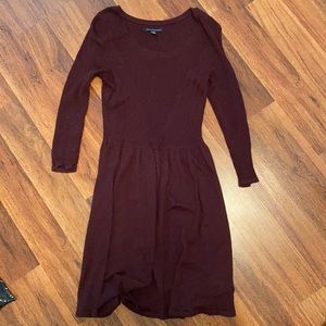 Burgundy Sweater Dress